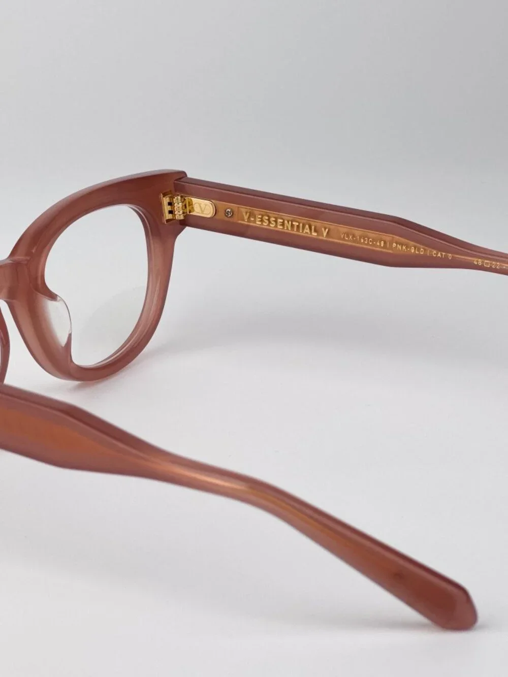Valentino V-ESSENTIAL-V VLX-163 C Square Eyeglasses – Pink (Unisex)